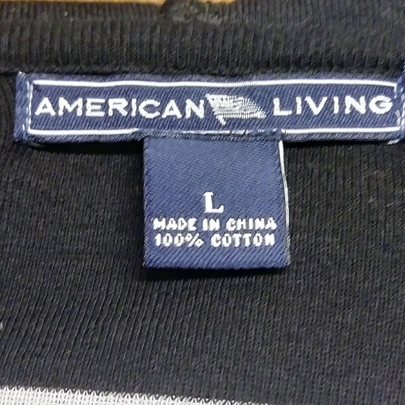 AMERICAN LIVING SWEATSHIRT HOODIE STRIPED WOMANS - Picture 7 of 8